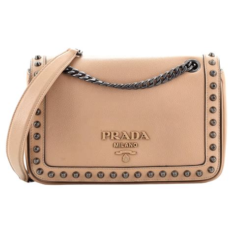 prada glace calf leather flap bag|Prada Glace Calf Etiquette Flap Bag .